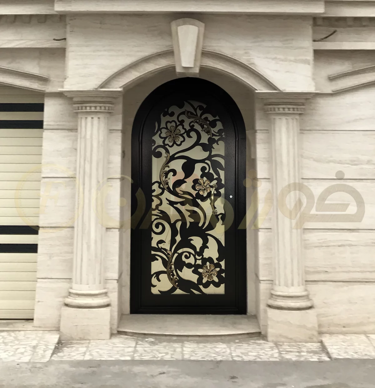 درب فلزی CNC زنبق کد CD 33 DBHF - Image 2