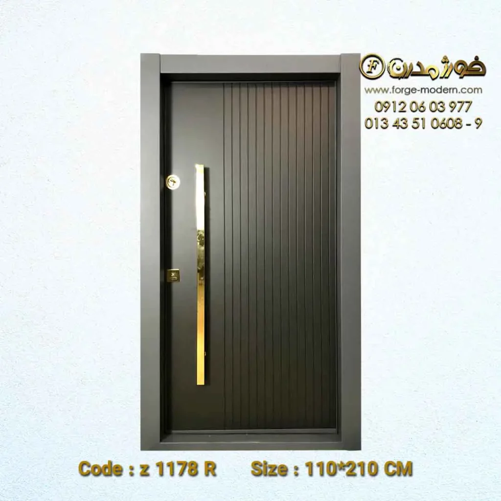 درب ضد سرقت طرح عمودی مدرن پلاس پیانویی کد Z 2232 R