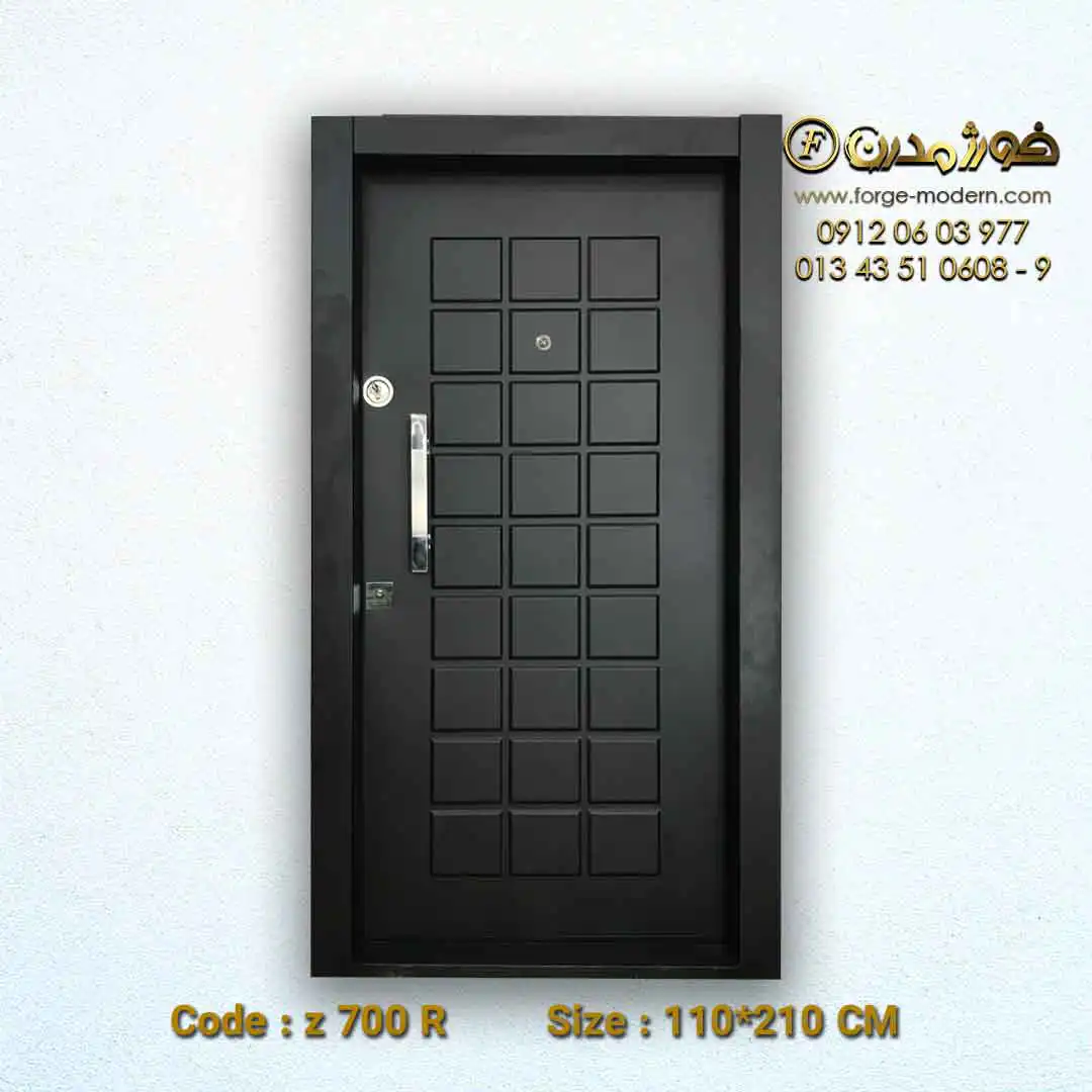 درب ضد سرقت طرح سوپر مربع فلزی کد z 700 R