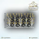 حفاظ لیلیوم تراکم ۷۵ گل ۱۰۰ سانت ۲ متری ۵ بوته سفید کوره ای