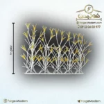 حفاظ لیلیوم تراکم ۷۵ گل ۱۰۰ سانت ۲ متری ۵ بوته سفید کوره ای