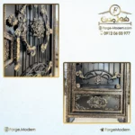 درب فرفورژه فلزی قالیچه کد 99101R - تصویر 6