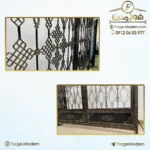 درب فرفورژه پارکینگی کد 99605R - Image 2