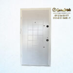 درب ضد سرقت طرح سوپر مربع سفید فلزی کد AZ 3001 - Image 5