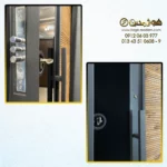 درب ضد سرقت طرح ترمود مدادی شیشه کد AR 2004 - Image 6