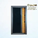 درب ضد سرقت طرح ترمود حصیری شیشه کد AR 2005