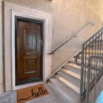 درب ضد سرقت طرح آبنوس روکش راش چپ کد AZ 2008 - Image 2