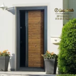 درب ضد سرقت طرح ترمود مدادی شیشه کد AR 2004 - Image 2