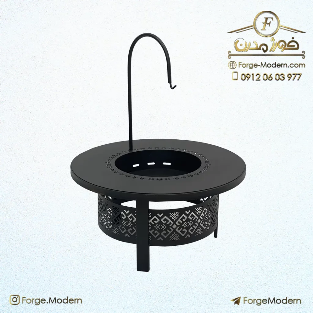 آتشدان گرد CNC فضای باز